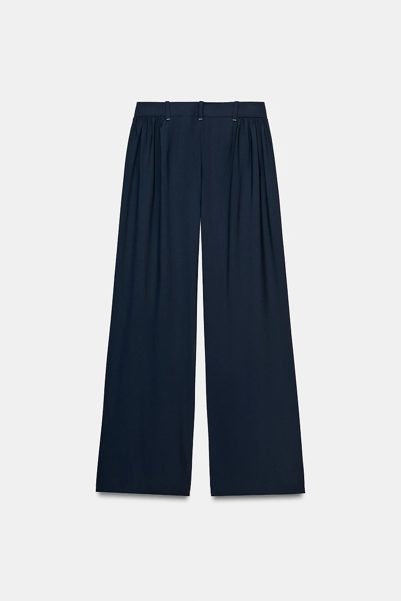 PLEATED WIDE LEG PANTS ZW COLLECTION