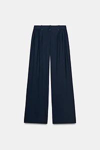PLEATED WIDE LEG PANTS ZW COLLECTION