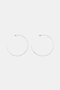 THIN MAXI HOOP EARRINGS