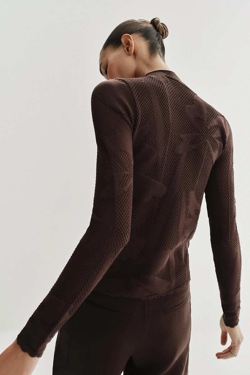 VESTE EN MAILLE JACQUARD
