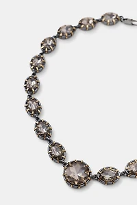 JEWELED METAL NECKLACE