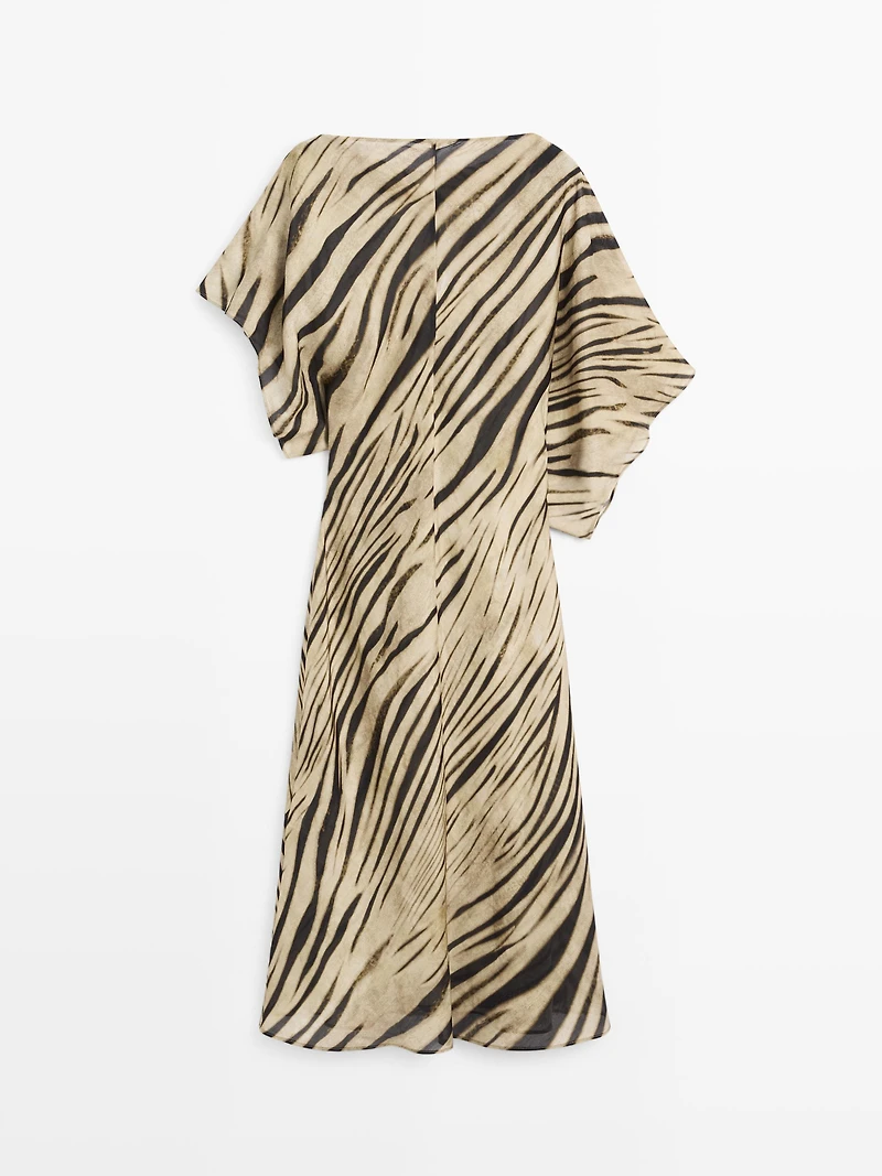 Long animal print dress