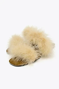 FEATHER STRAP SANDALS
