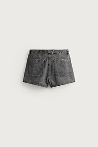 ACID WASH DENIM SHORTS