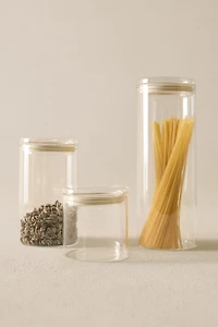 BOROSILICATE GLASS STORAGE JAR