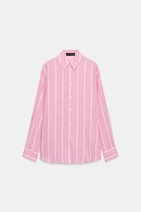 OVERSIZED STRIPED LINEN SHIRT
