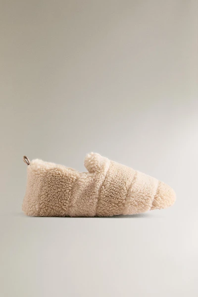 CHILDREN'S FAUX SHEARLING SLIPPERS