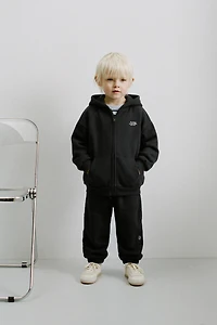 ZIP-UP TEXT SWEATSHIRT