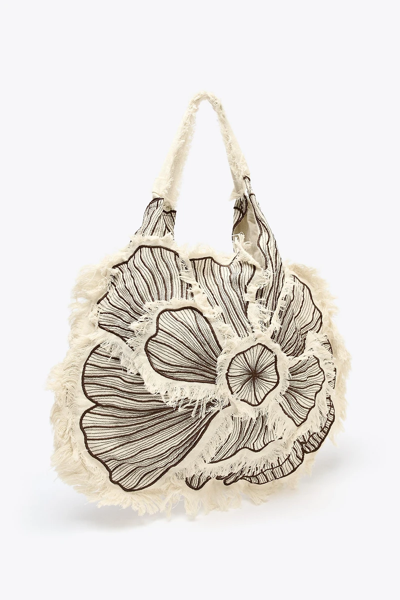 MAXI SHOPPER BRODERIES FLEUR