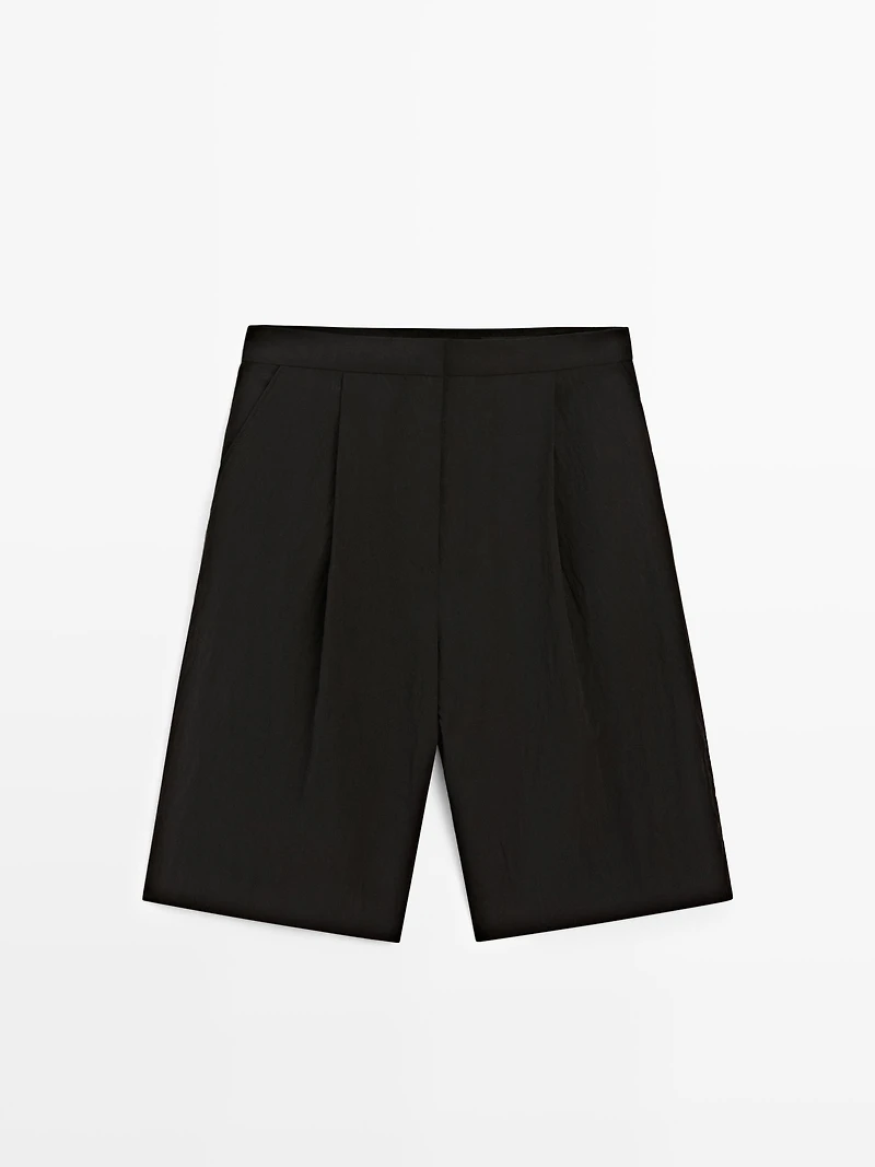 Technical fabric Bermuda shorts