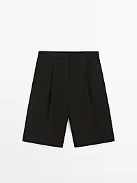 Technical fabric Bermuda shorts