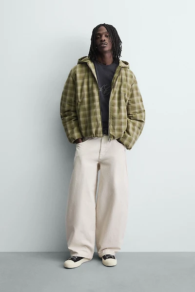 CHECKERED HOODIE JACKET