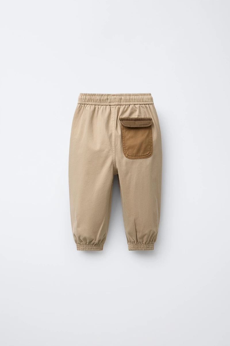 COLOR BLOCK JOGGER PANTS