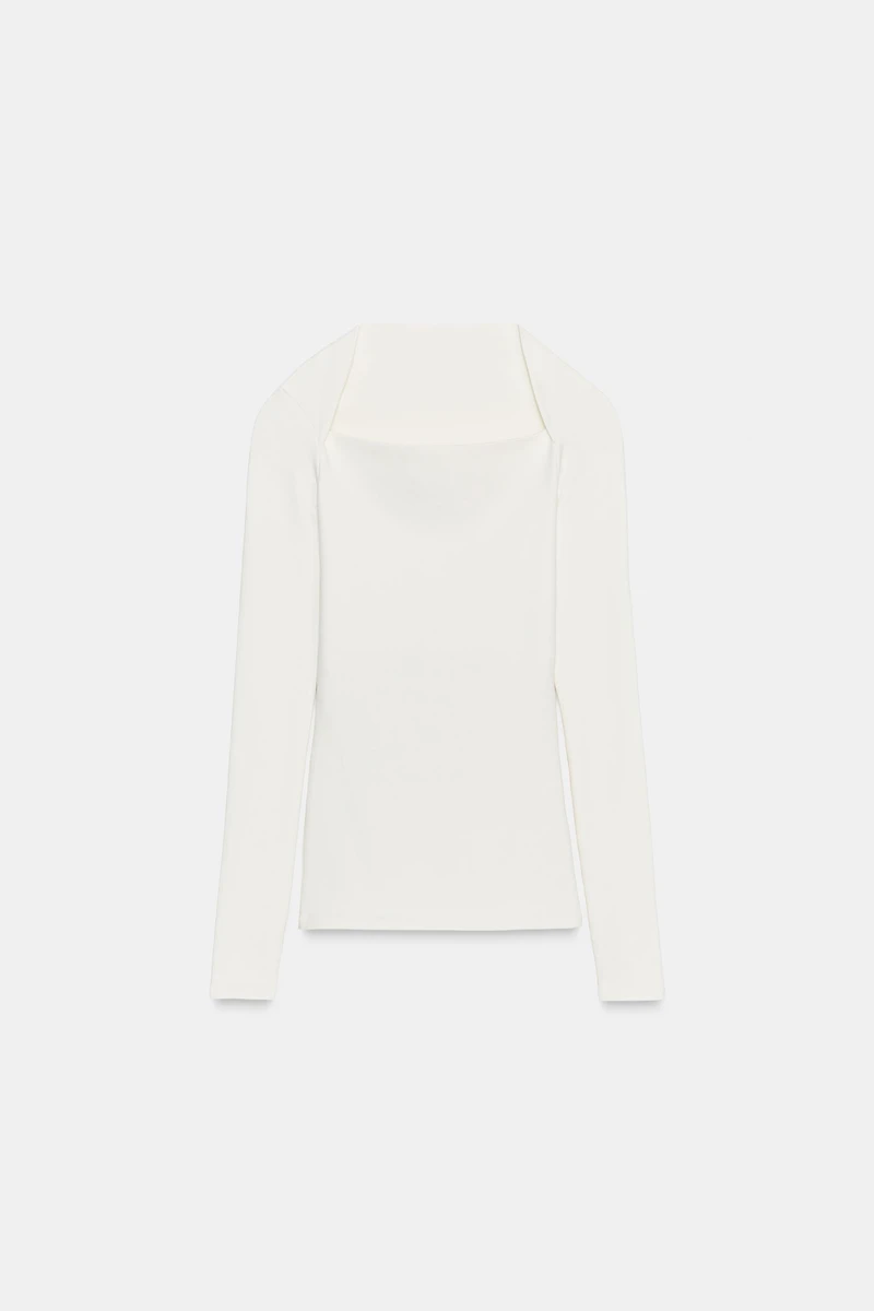 RIB LONG SLEEVE T-SHIRT