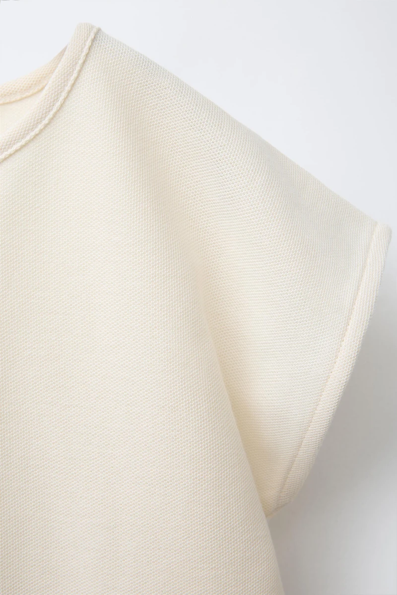 WAVY TRIM PIQUÉ T-SHIRT
