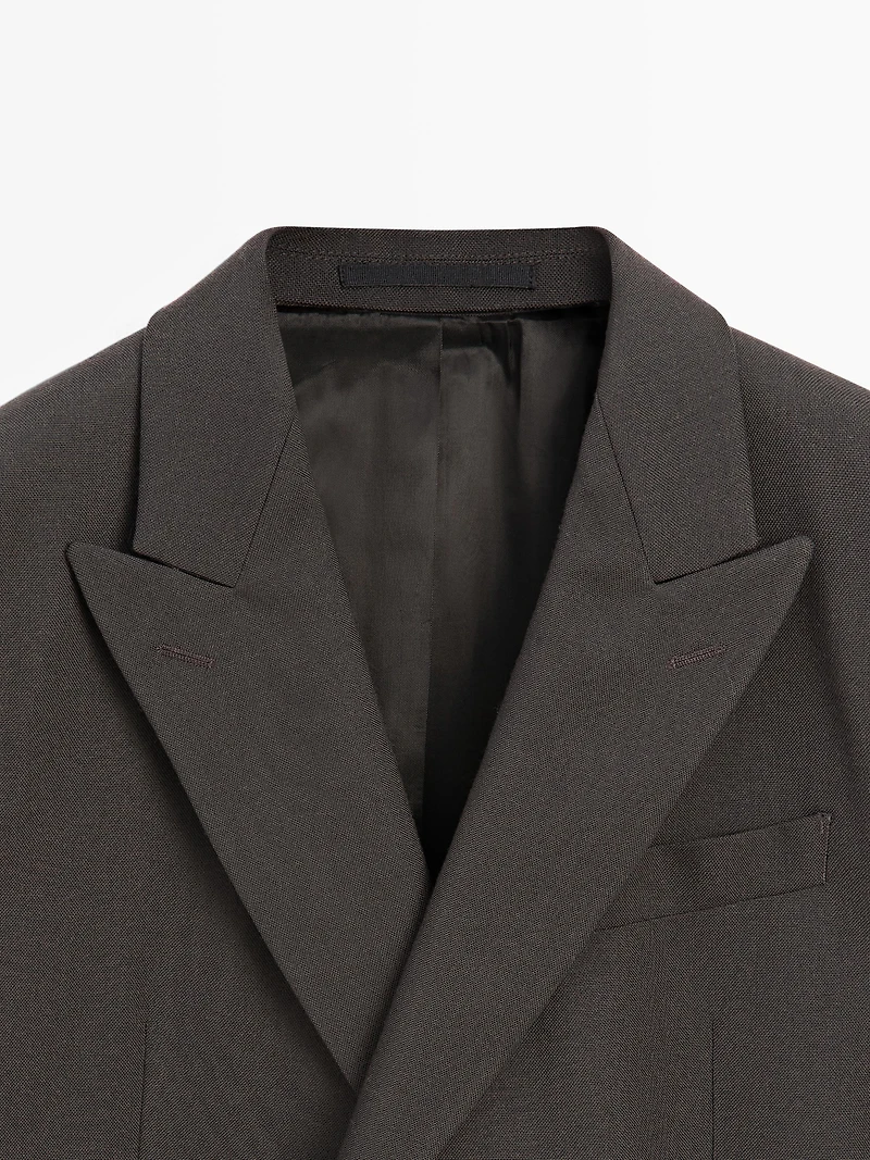 Suit blazer with notch lapel - LIMITED