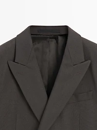 Suit blazer with notch lapel - LIMITED