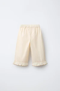 PANTALON JUPE-CULOTTE EN POPELINE