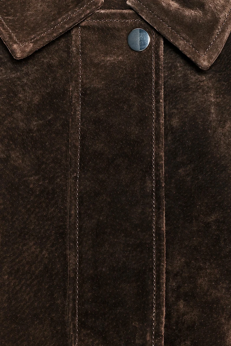 100% LEATHER SHORT JACKET