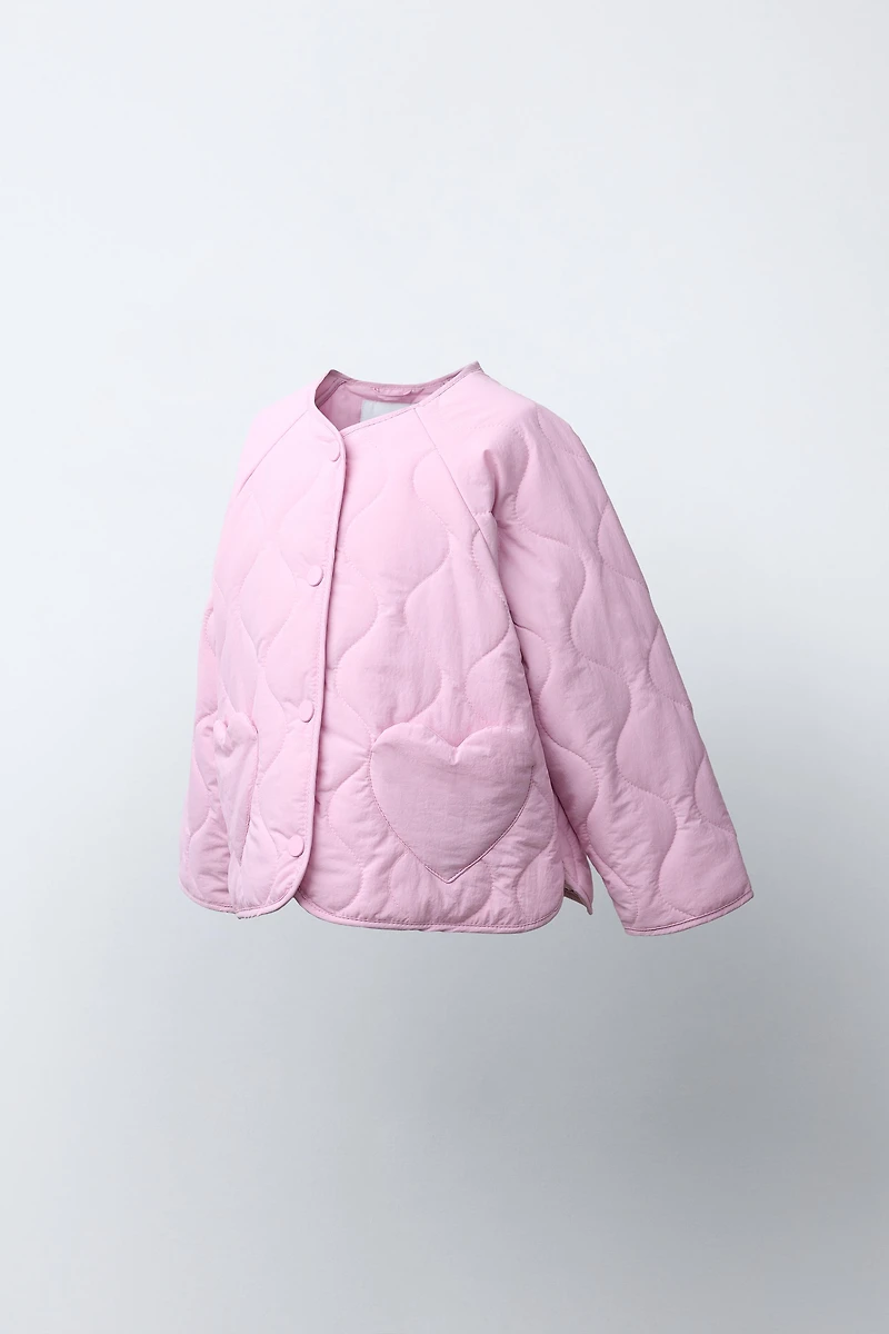 BLOUSON MATELASSÉ CŒURS