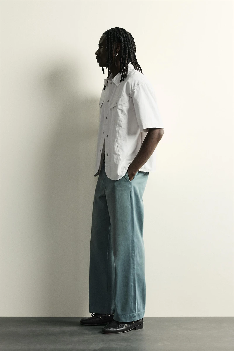 DENIM CHINO PANTS