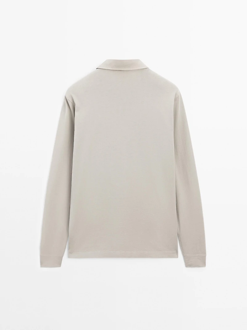 Polo effet usé 100 % coton