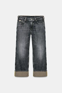 Z1975 STRAIGHT LEG JEANS WITH CUFFED HEM