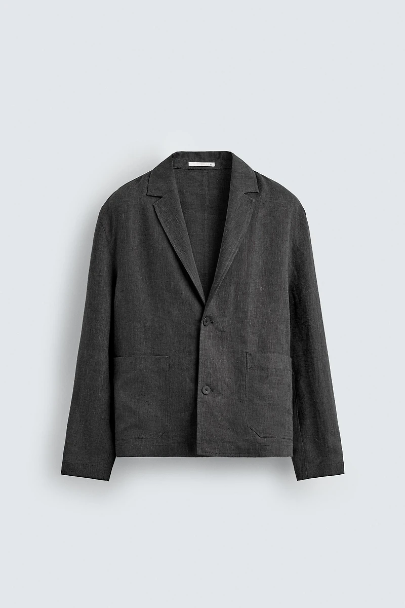 100% LINEN OVERSHIRT