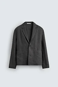 100% LINEN OVERSHIRT