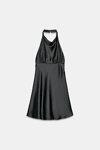 SATIN EFFECT MINI DRESS