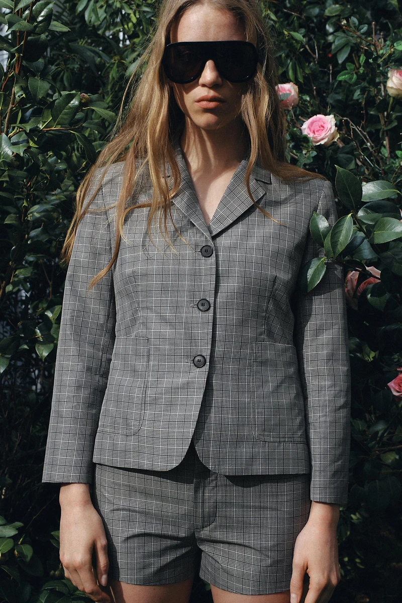 ZW COLLECTION PLAID BLAZER