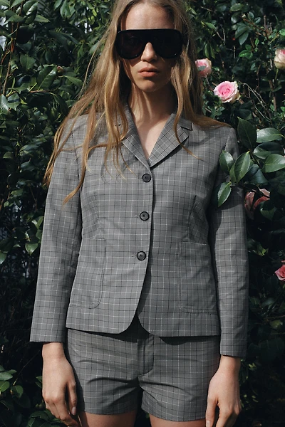 ZW COLLECTION PLAID BLAZER