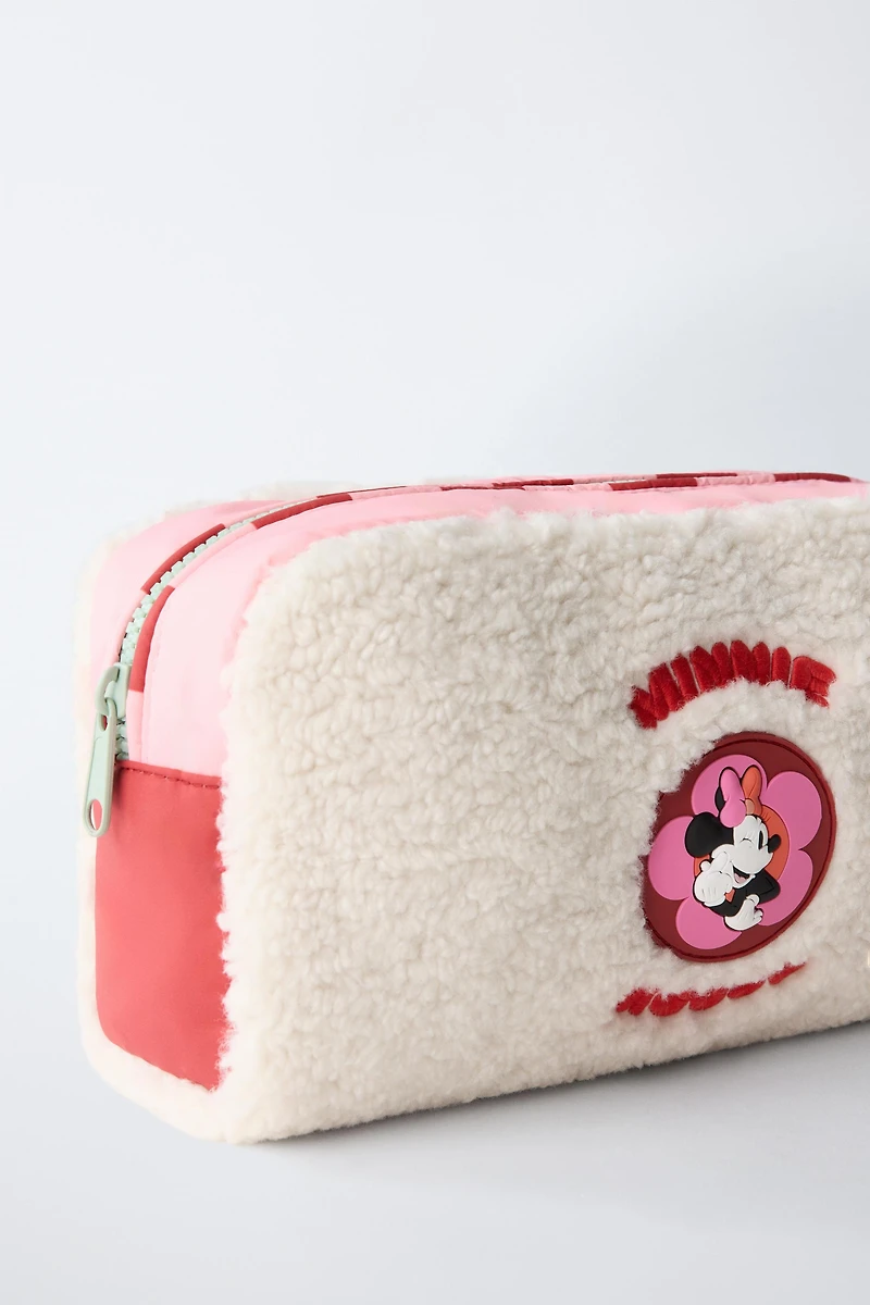 MINNIE MOUSE © DISNEY FAUX SHEARLING TOILETRY BAG