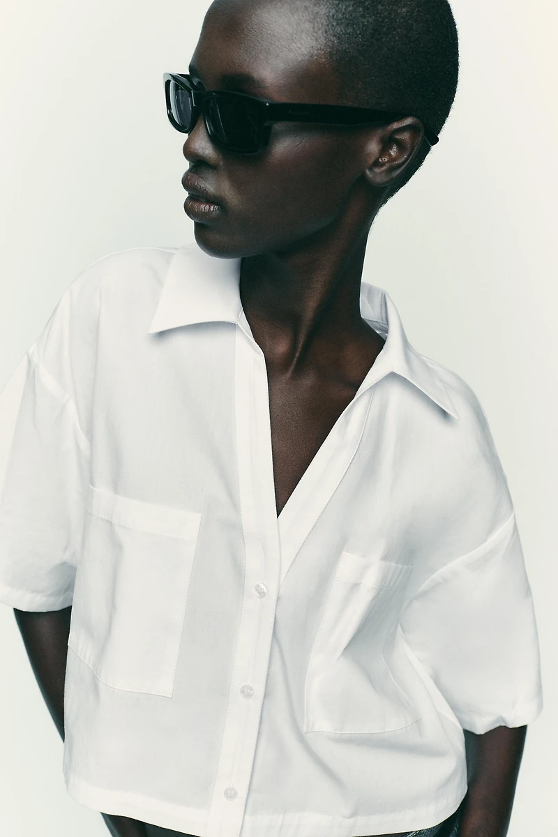 POPLIN CROP TOP