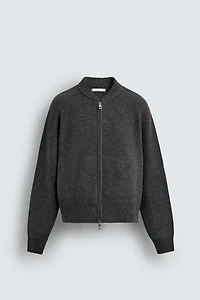 KNIT BOMBER JACKET