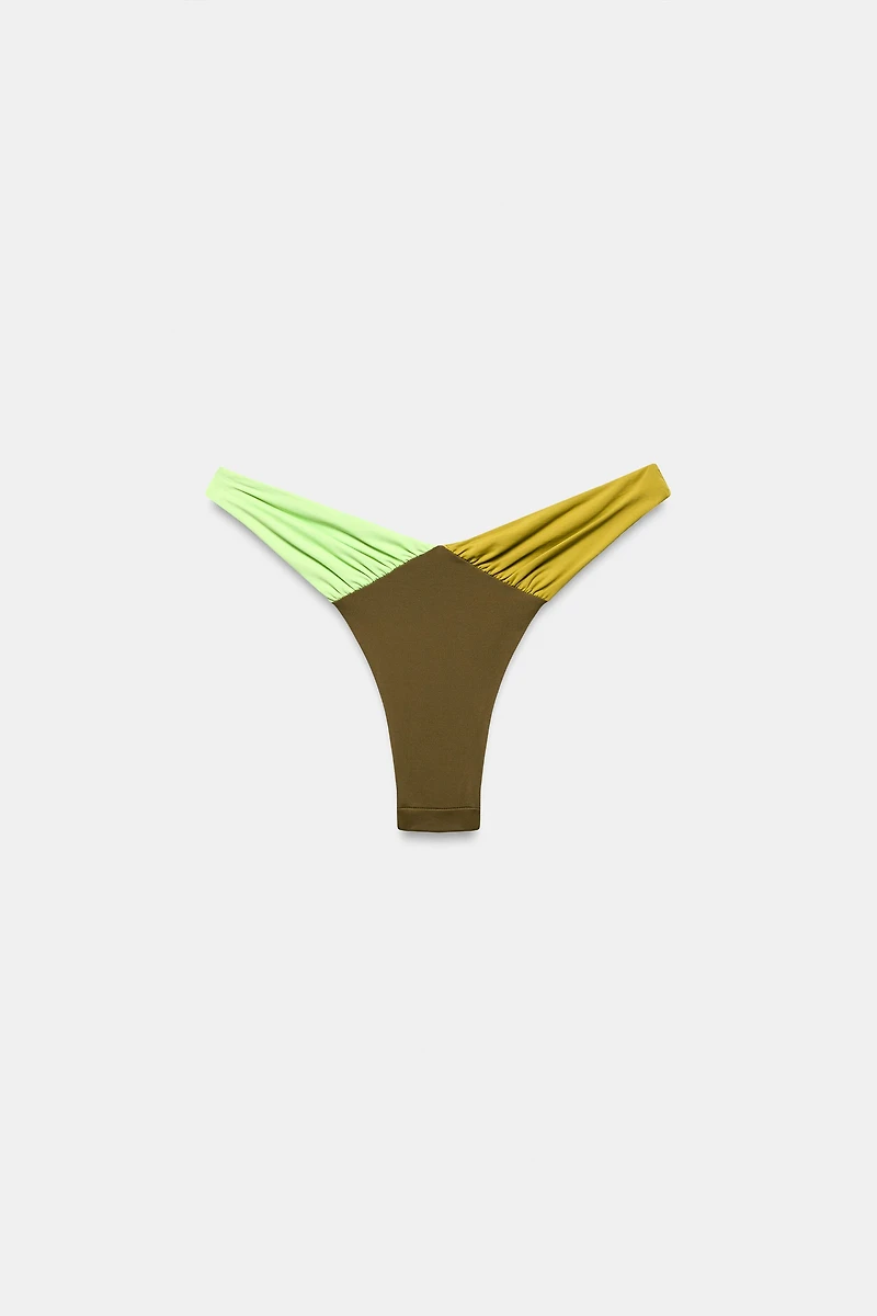 COMBINATION V-NECK BIKINI BOTTOMS