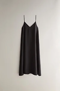 SATIN BEACH DRESS