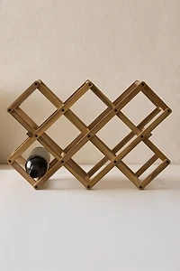 WOODEN BOTTLE STAND