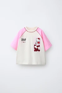 T-SHIRT MANCHES RAGLAN EN CONTRASTE HELLO KITTY © SANRIO