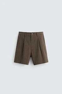 STRIPED REGULAR FIT SHORTS