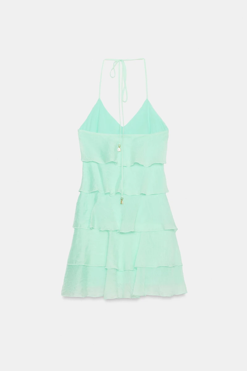 RUFFLED MINI DRESS
