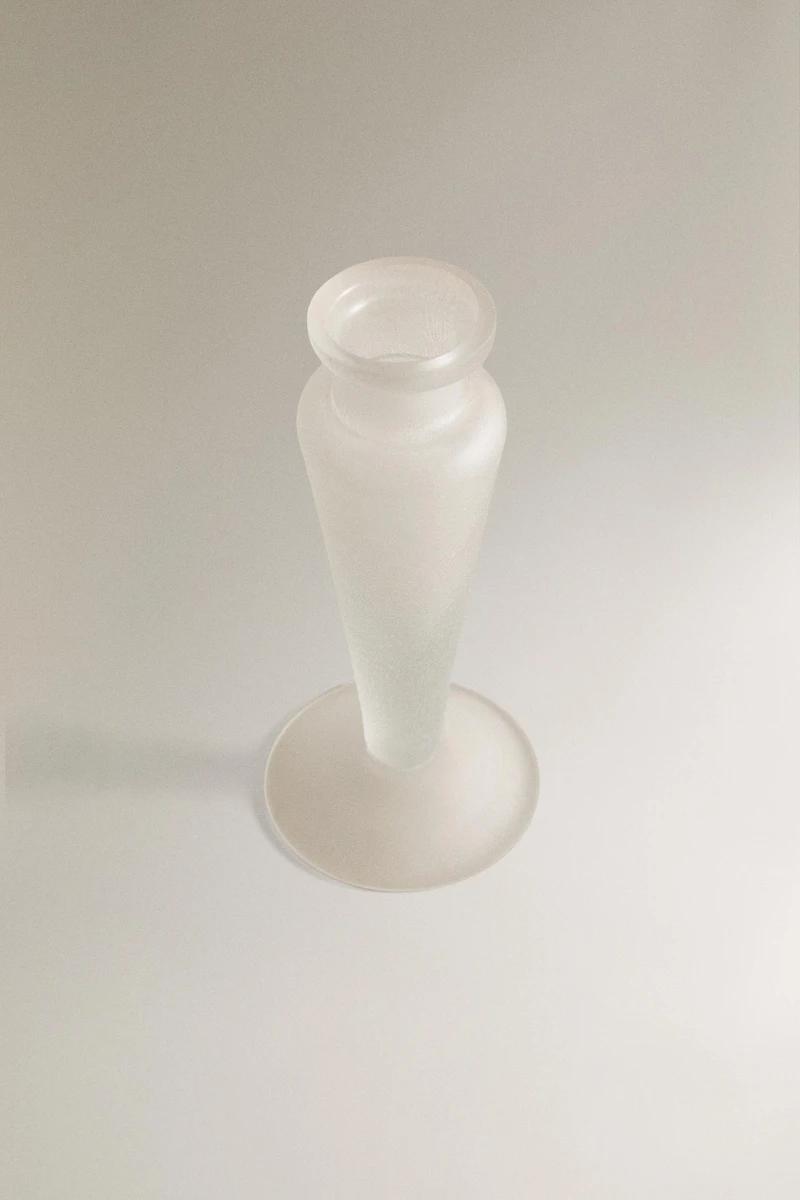 OPAQUE GLASS CANDLESTICK