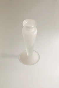 OPAQUE GLASS CANDLESTICK
