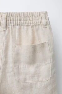 100% LINEN SHORTS