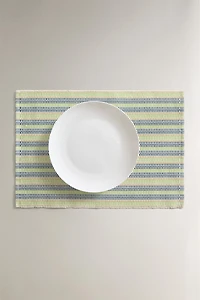 SET DE TABLE COTON RAYURES (LOT DE 2)