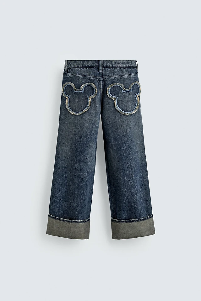 Jeans Clothes Zara Mickey Mouse Jeans Shop Zara MICKEY SILHOUETTE