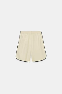 ZW COLLECTION CONTRAST BINDING BERMUDA SHORTS