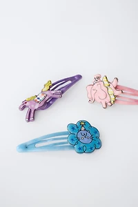 PACK OF THREE CIRCUS HAIR CLIPS