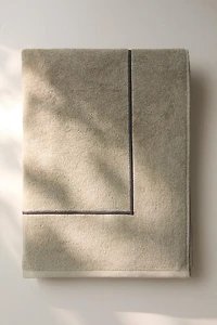 SERVIETTE DE BAIN PLAGE LISSE BORDURE