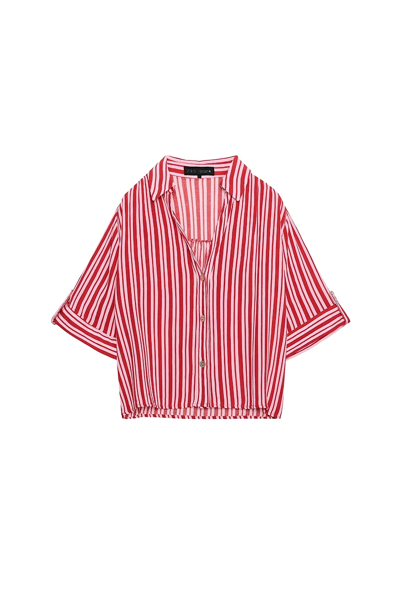 CHEMISE FLUIDE À RAYURES